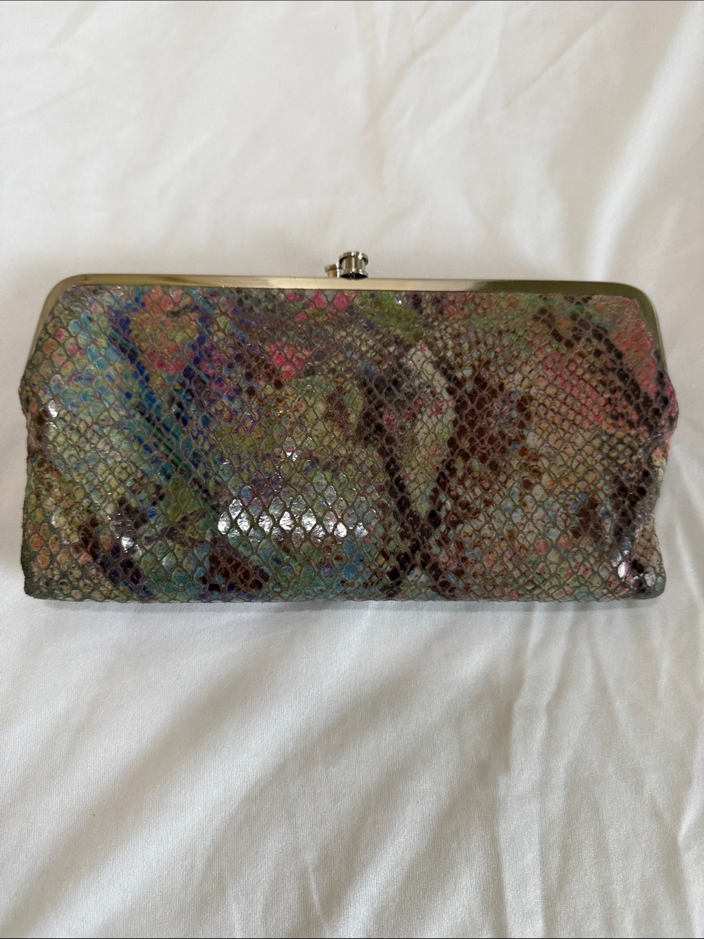 Hobo Multicolor Snakeskin Lauren Wallet